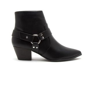 Black booties. Worn once.
